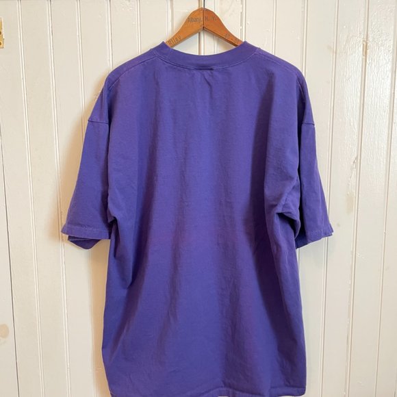 Vintage 90s Planet Hollywood Disney World T Shirt Purple Size XL Made In USA - Picture 4 of 5